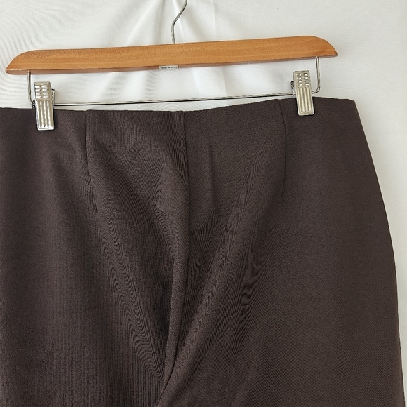 Eileen Fisher Brown Straight Leg pull On Trousers Size Medium Women's - Picture 6 of 7